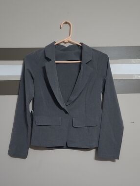 ⭐️💲2️⃣ Weissman Charcoal Grey Single-Button Blazer Youth Chld Size Medium